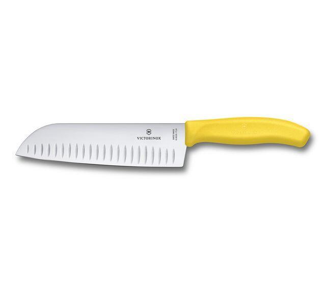CUCHILLO SANTOKU AMARILLO 17 CM VICTORINOX - GRUPODONPEDRO