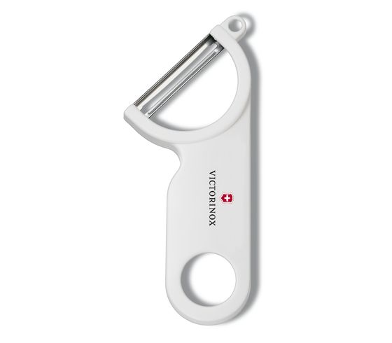 Pelador de acero inoxidable color blanco Victorinox