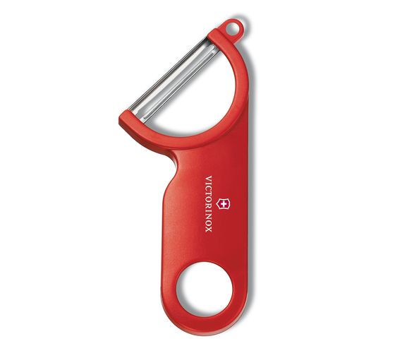 Pelador de acero inoxidable color rojo Victorinox