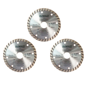 Esmeriladora angular 4 1/2'' Dewalt con 3 discos diamantados
