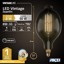 Load image into Gallery viewer, FOCO LED VINTAGE TIPO ZEPELLIN 8W 2200K E27 - GRUPODONPEDRO
