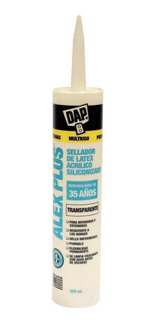 Silicon sellador latex transparente 300ml Alex Plus Dap