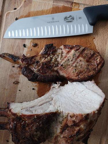 CUCHILLO SANTOKU FIBROX VICTORINOX HOJA DE 17CM - GRUPODONPEDRO