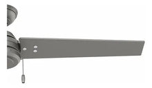 Ventilador para exteriores Cassius Hunter de aspas reversibles de 52'' plata mate