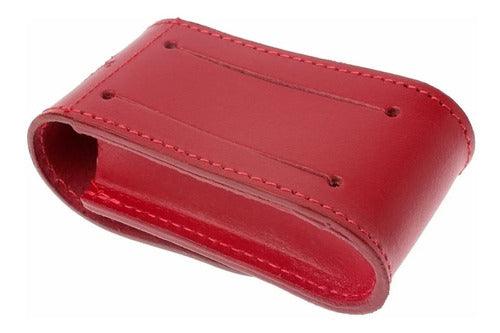 FUNDA DE PIEL ROJO VICTORINOX PARA CINTURON - GRUPODONPEDRO