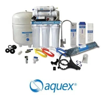 Sistema osmosis inversa Aquex RO-100 GPD de 5 etapas