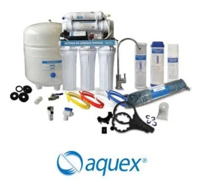 Sistema osmosis inversa Aquex RO-100 GPD de 5 etapas