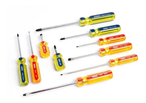 Juego de desarmadores Stanley 10 pzas