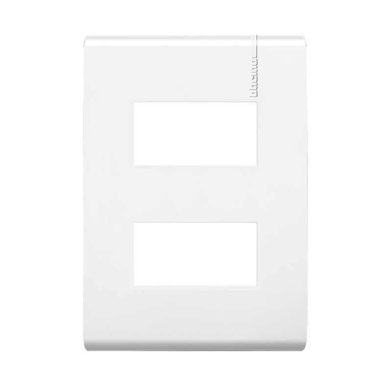 Placa blanca modus pro 2 modulos