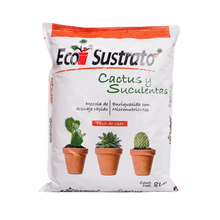Load image into Gallery viewer, EcoSustrato Cactus y Suculentas 8 LT - GRUPODONPEDRO
