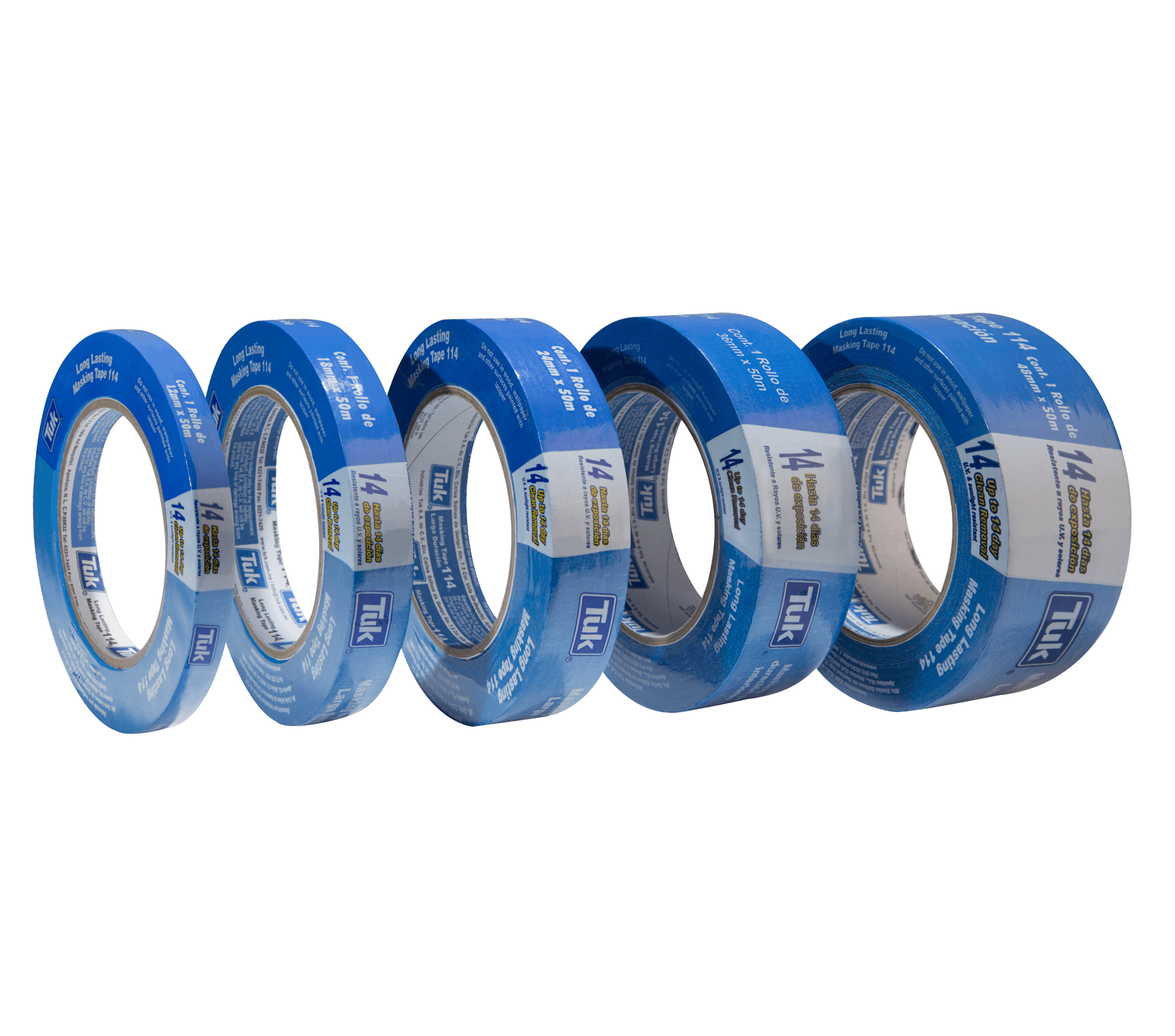 CINTA 114 MASKING AZUL LARGA DURACION 50M - GRUPODONPEDRO