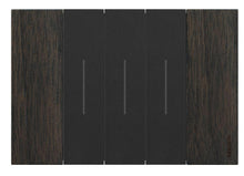 Placa de 3 modulos nogal Livingnow Bticino