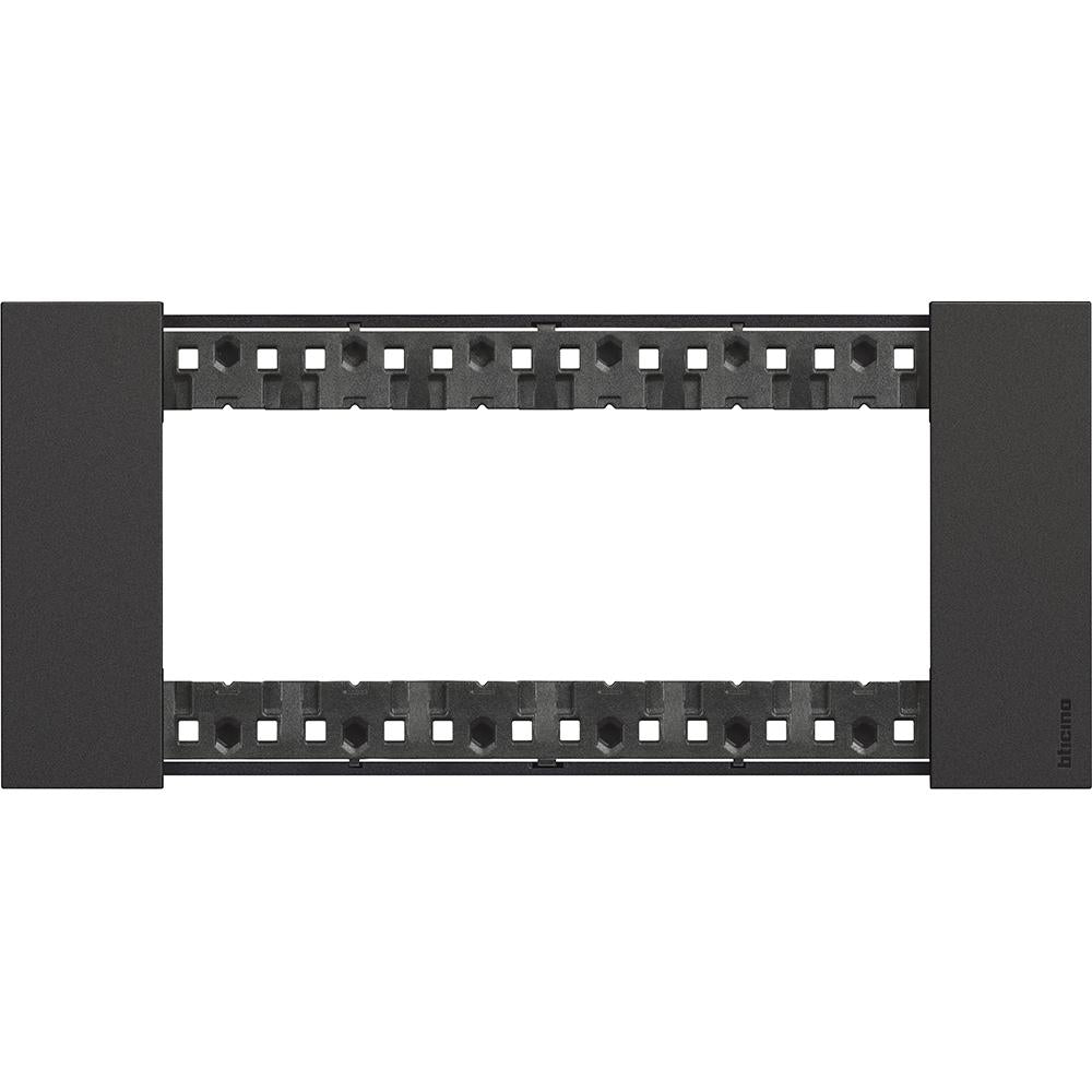 Placa livinglight negro 6 modulos