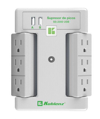 Supresor de picos 2 usb Koblenz ss-2000