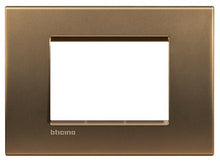 Placa livinglight bronce 3 modulos