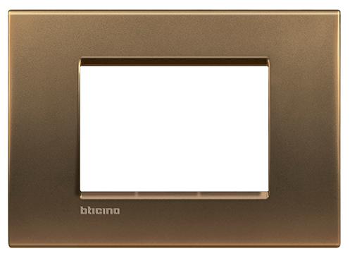 Placa livinglight bronce 3 modulos