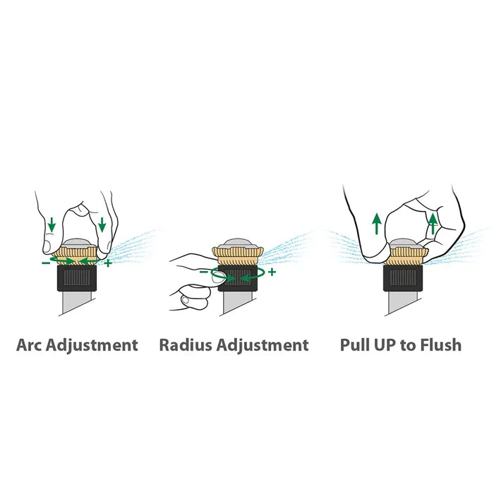 Boquilla giratoria ajustable de 8 a 14 pies 360 grados Rain Bird