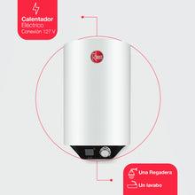 Load image into Gallery viewer, Calentador de deposito electrico a pared 50 litros 1.5 Servicios Rheem
