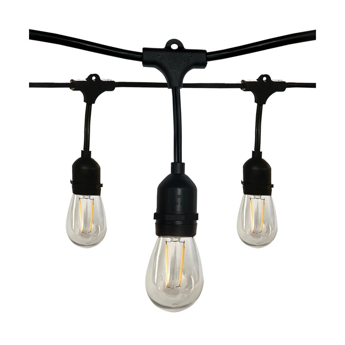 Serie de luces led 24 pies con 12 bombillas satco