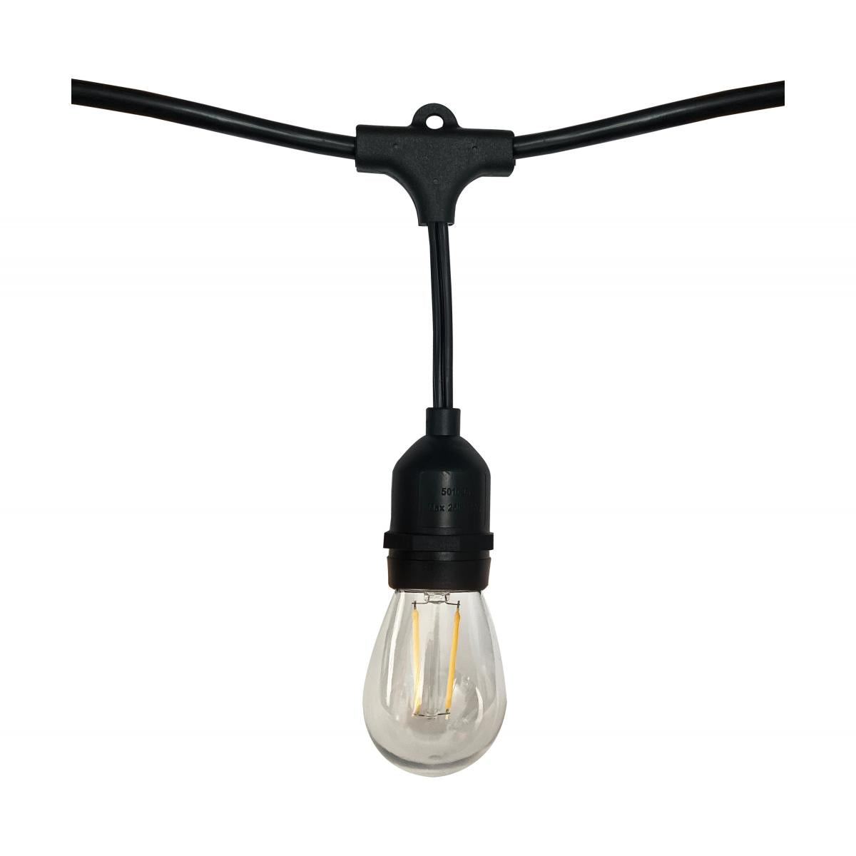 Serie de luces led 24 pies con 12 bombillas satco