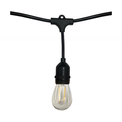 Serie de luces led 24 pies con 12 bombillas satco