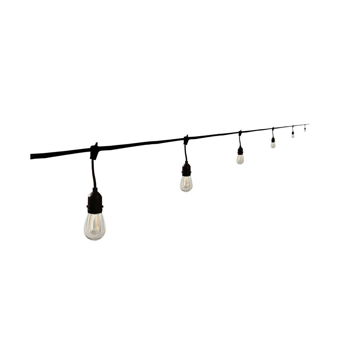Serie de luces led 24 pies con 12 bombillas satco