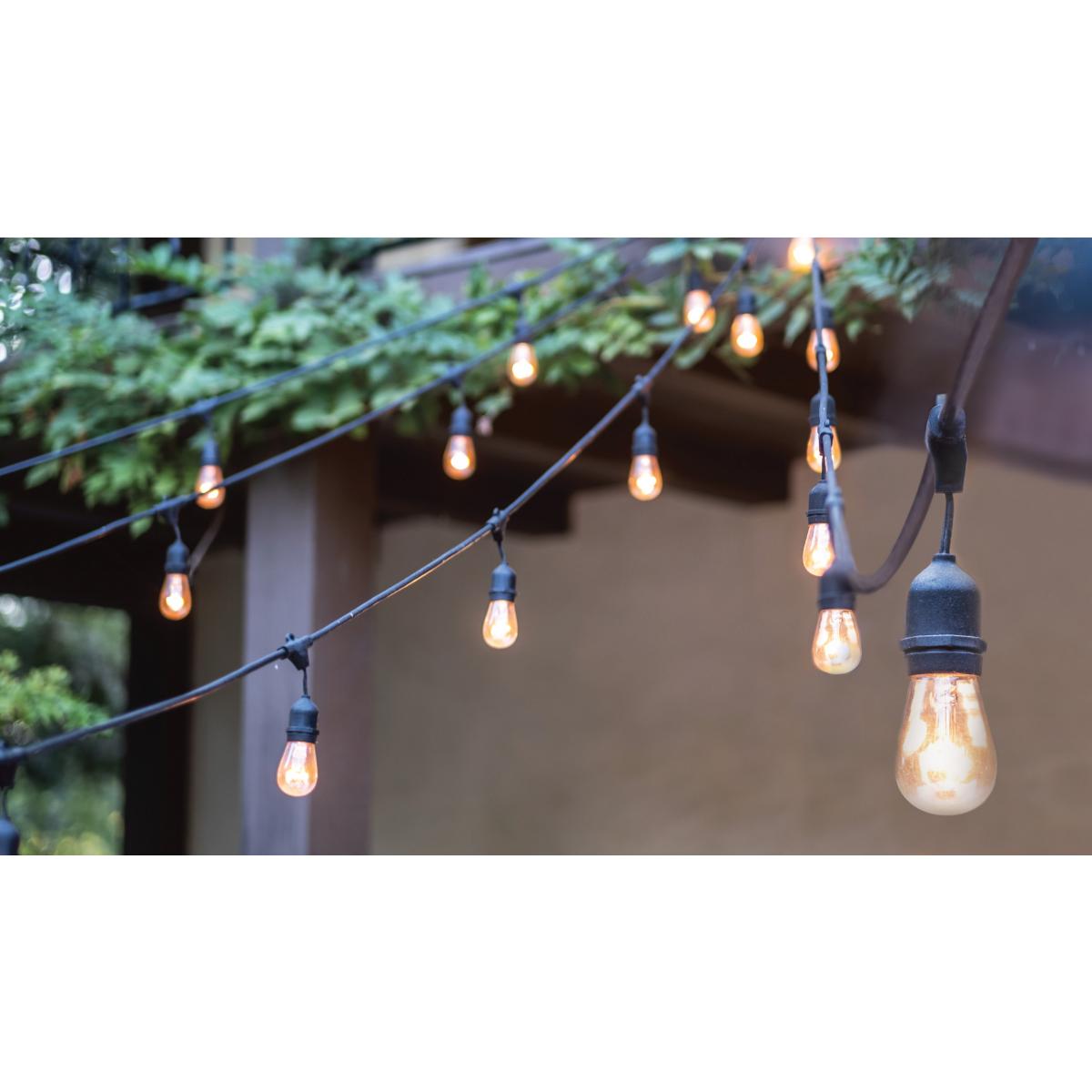 Serie de luces led 24 pies con 12 bombillas satco