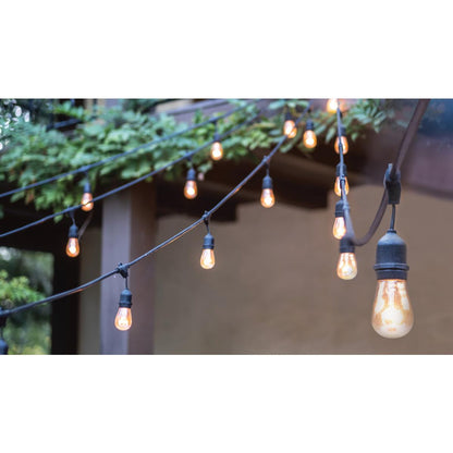 Serie de luces led 24 pies con 12 bombillas satco