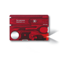 Swiss card lite 13 usos - roja transparente