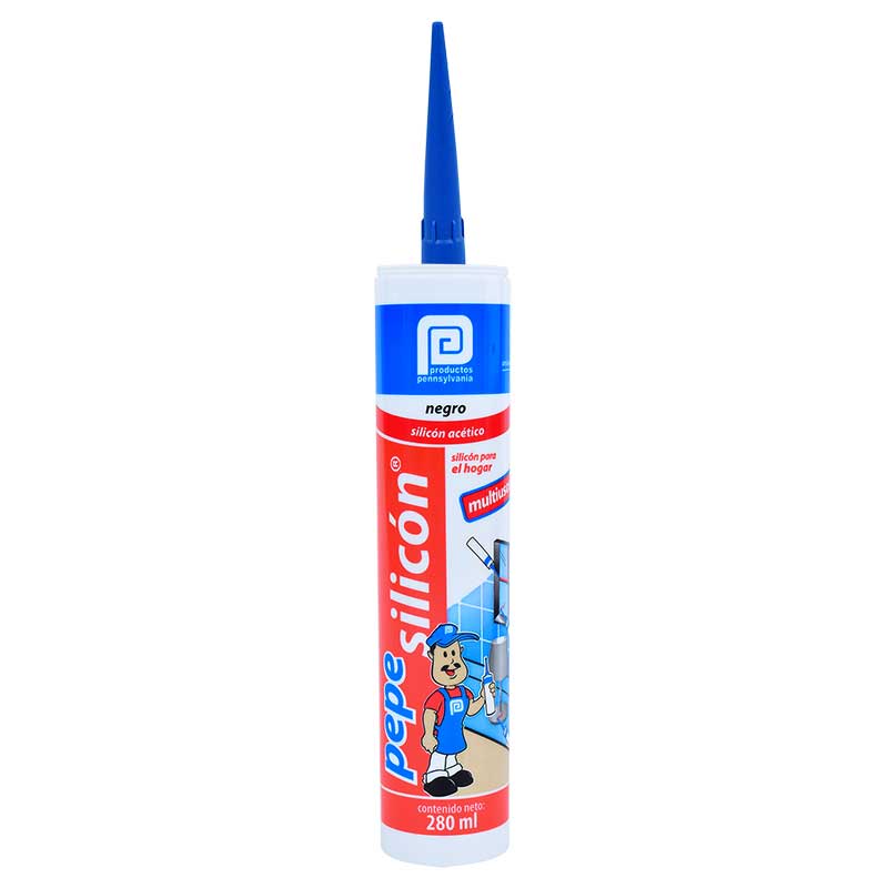 Sellador pepe silicón negro 280ml pennsylvania