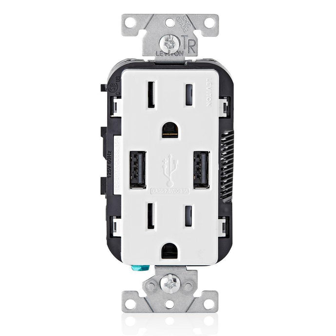 CONTACTO DUPLEX DECORA USB T5632-00W - GRUPODONPEDRO