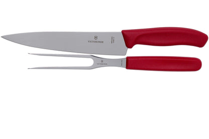 JUEGO DE CUCHILLO Y TENEDOR PARA TRINCHAR VICTORINOX - GRUPODONPEDRO