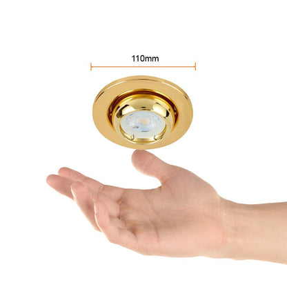 EMPOTRADO DIRIGIBLE ACARI 50W - GX5.3 DORADO - GRUPODONPEDRO
