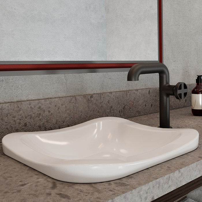 Llave alta para lavabo Helvex indus ebano