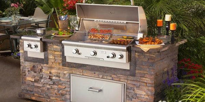 ASADOR DE GAS EMPOTRABLE AL AIRE LIBRE CON O SIN ROSTIZADOR 30NB AOG - GRUPODONPEDRO