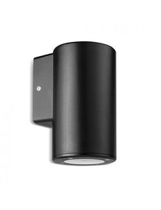 Luminaria wall light aplique single cylinder - negro