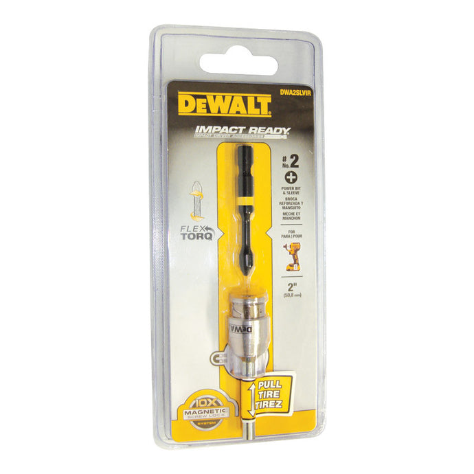 Broca reforzada y manguito de 2'' Dewalt para colocacion y extraccion de tornillos