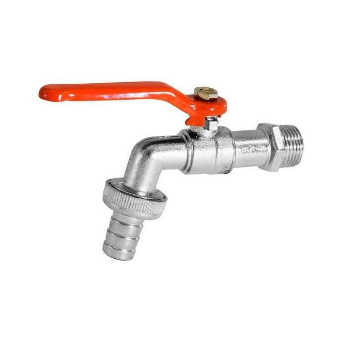 Llave jardin 1/2 mango naranja llaj103