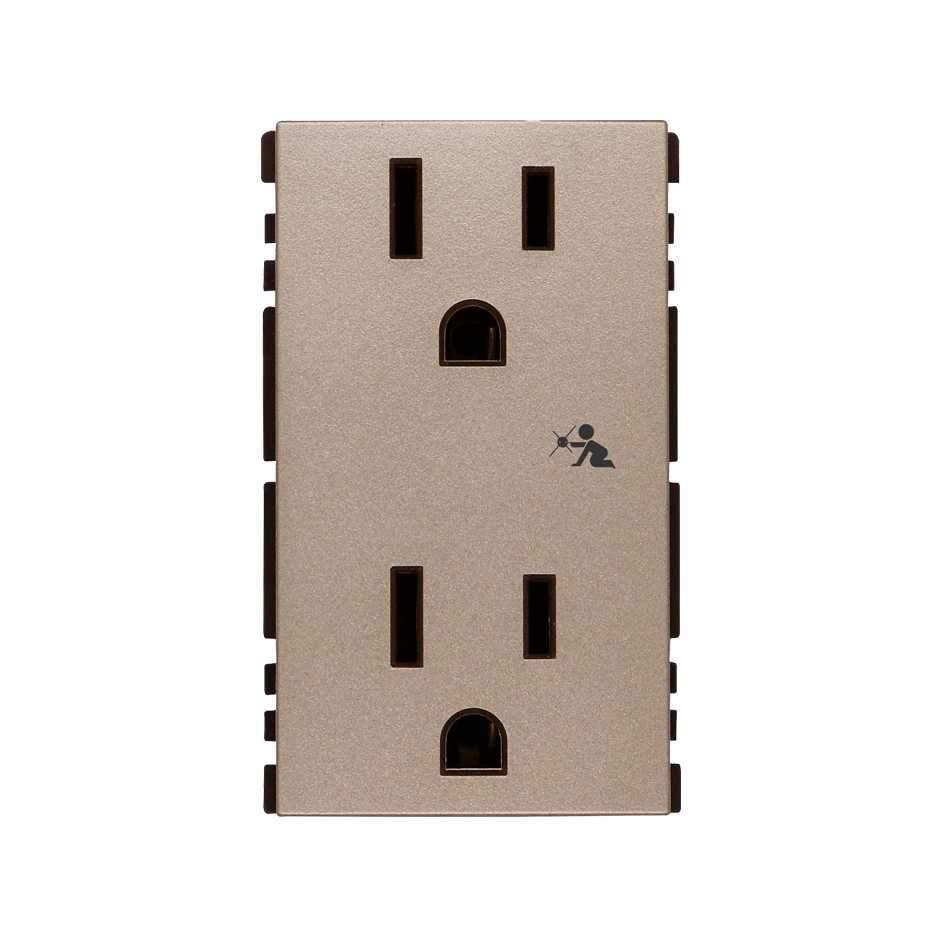 CONTACTO DUPLEX CON SEGURIDAD 2P+T CAVA SIMON 25 PLUS - GRUPODONPEDRO