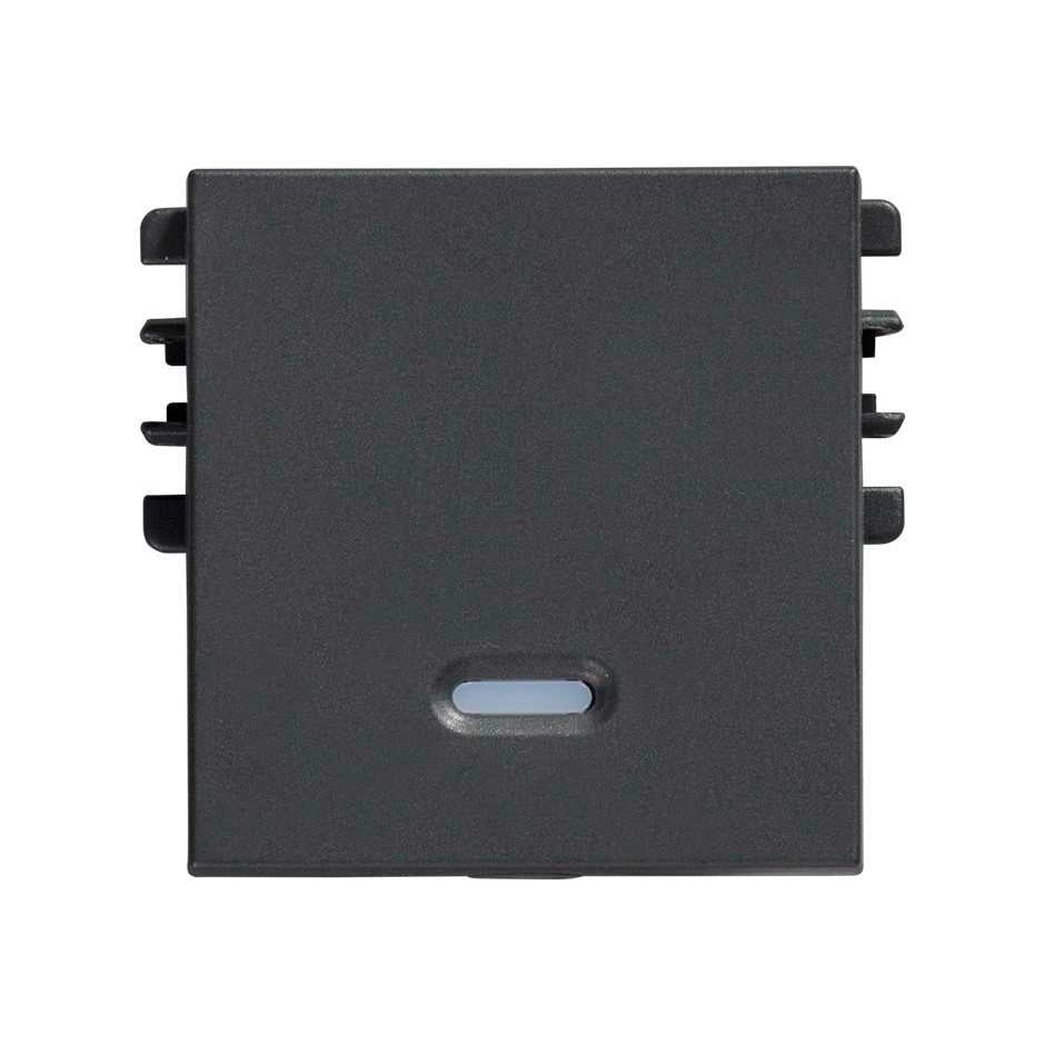 Tecla con visor de 2 modulos grafito Simon 26