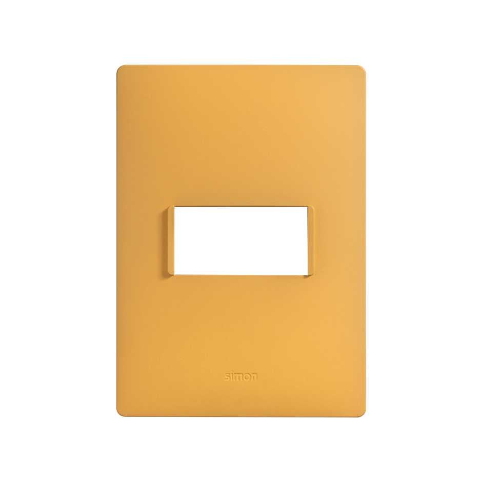 Placa 1 modulo amarillo ambar sin chasis Simon 26