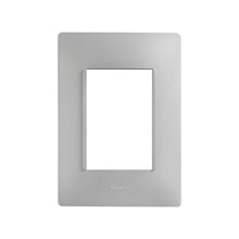 Placa de 3 modulos sin chasis color plata Simon 26