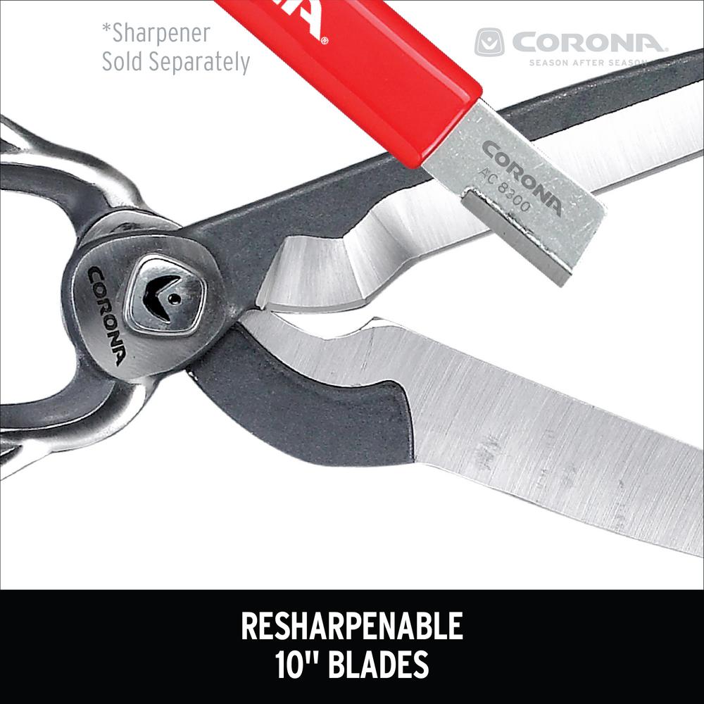 Tijera corta setos con mango de aluminio y hoja de 10" Bellota