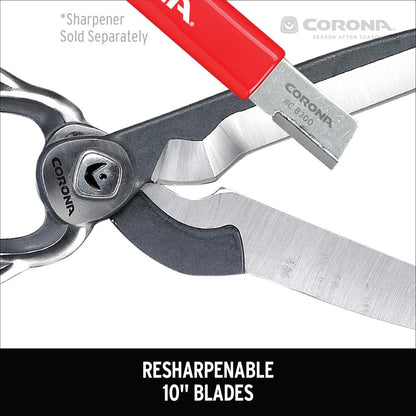 Tijera corta setos con mango de aluminio y hoja de 10" Bellota