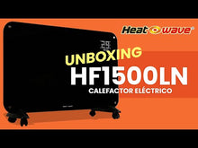 Cargar y reproducir el video en el visor de la galería, Calefactor electrico 1500w hf1500ln Heatwave
