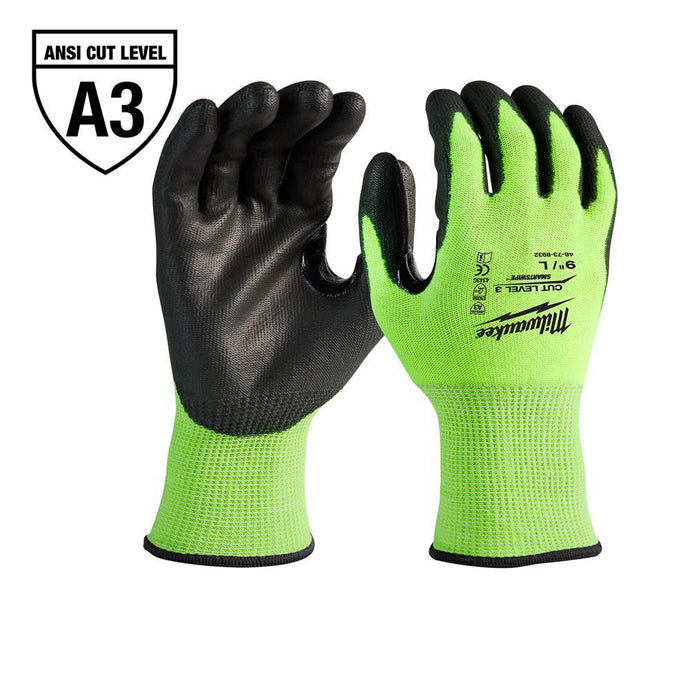 GUANTES ANTICORTE NIVEL 3 ULTRA REFLEJANTES TALLA GRANDE MILWAUKEE - GRUPODONPEDRO