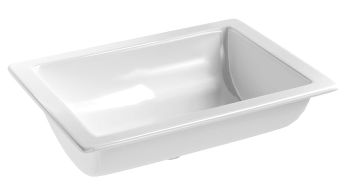 LAVABO AUDAZE BAJO CUBIERTA RECTANGULAR BLANCO URREA - GRUPODONPEDRO