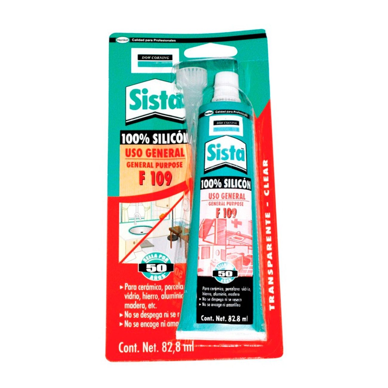 Sista f109 silicon uso general 82ml