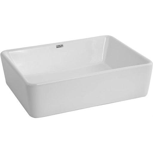 LAVABO QUADRO DE SOBREPONER CERAMICA ALTO BRILLO BLANCO URREA - GRUPODONPEDRO